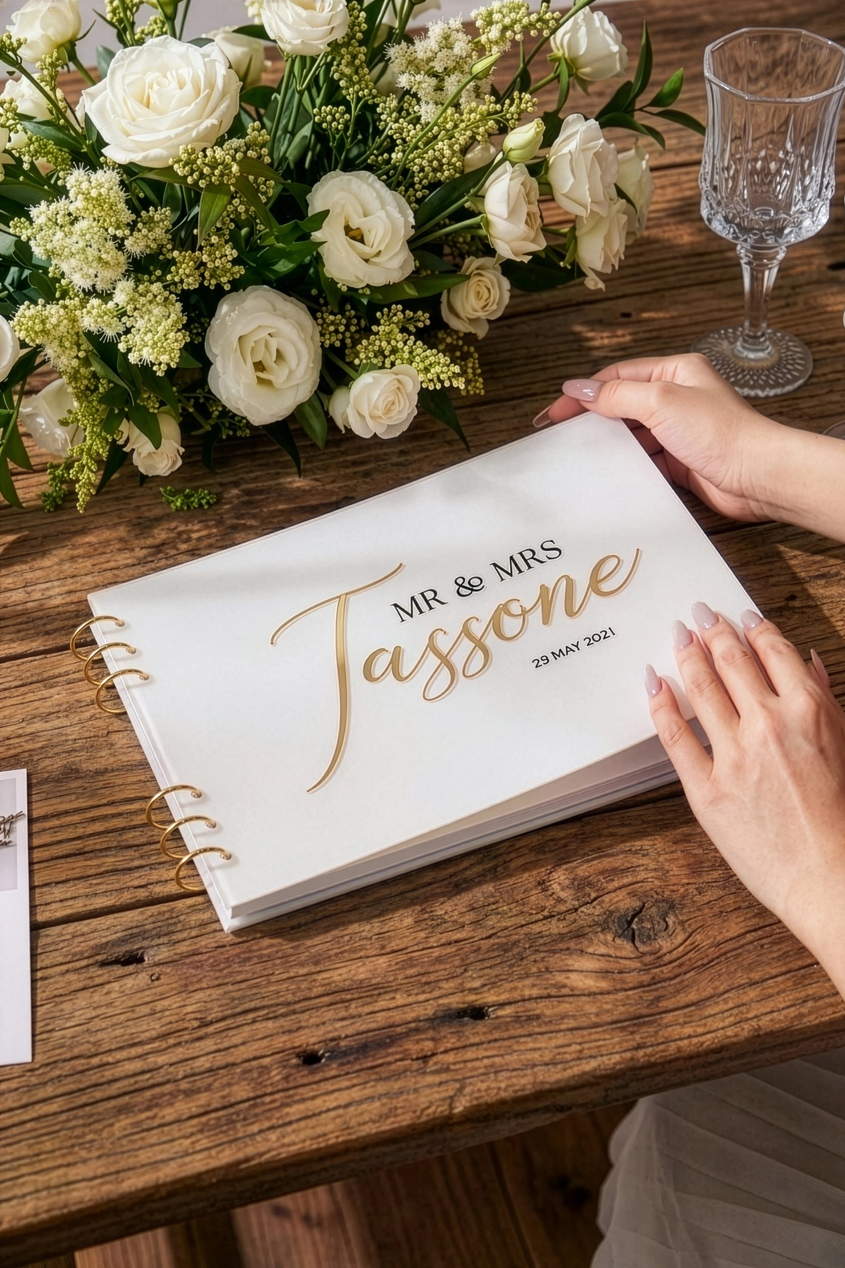 Acrylic Guest Book by Felicitations wedding stationery