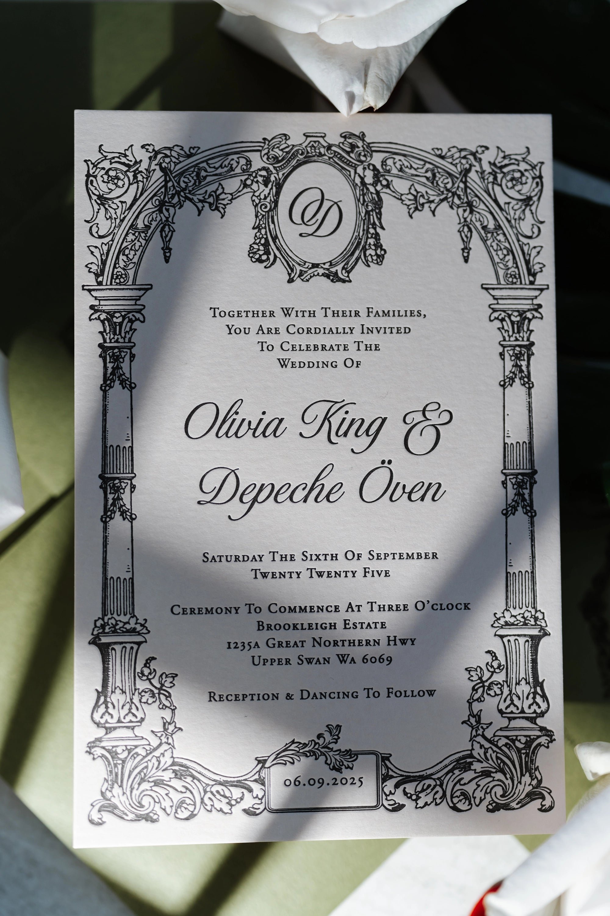 Felicitations Wedding Invitation Stationery Perth Australia Bordeaux
