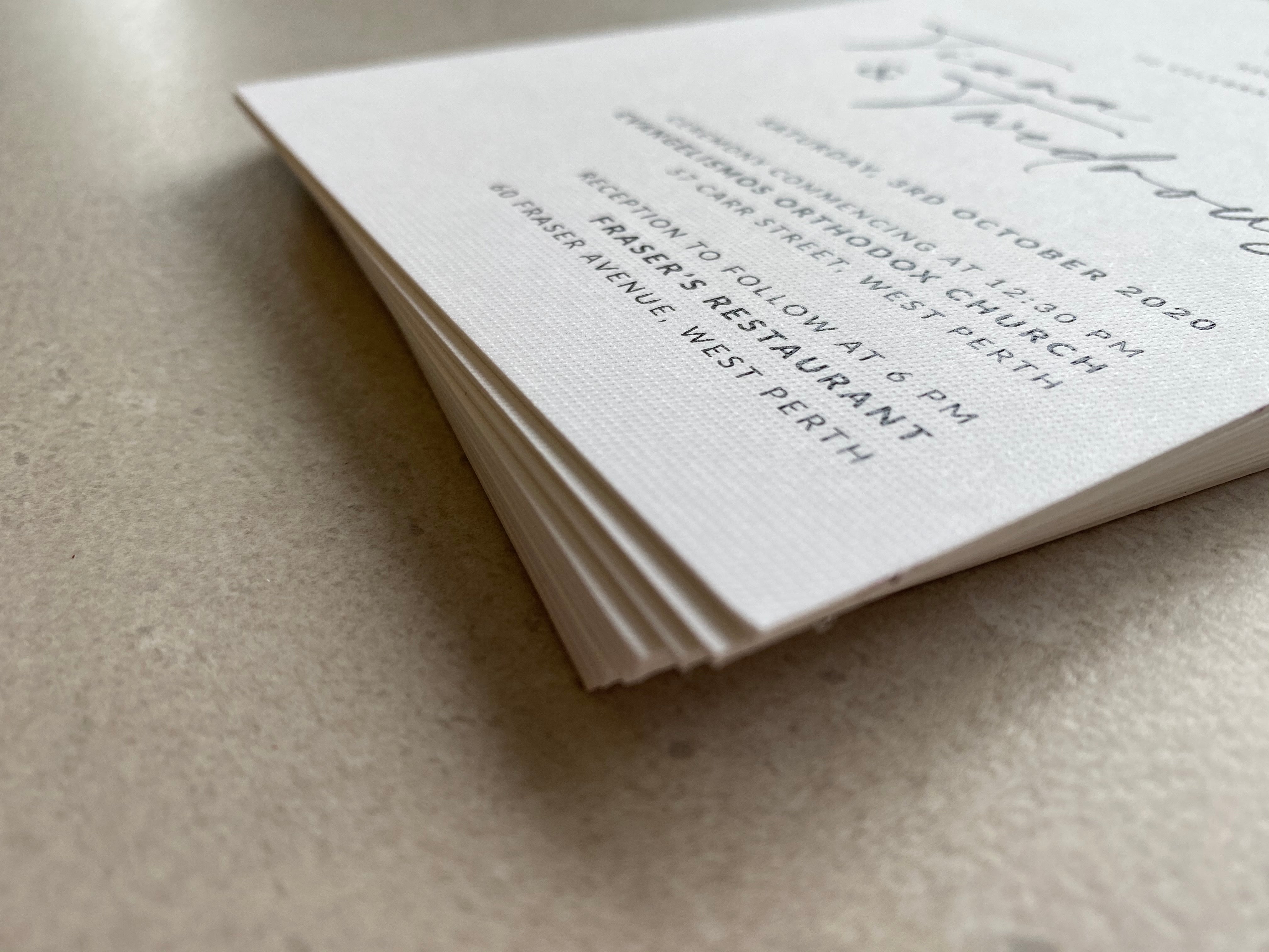 Felicitations Wedding Stationery Invitation Modern Design