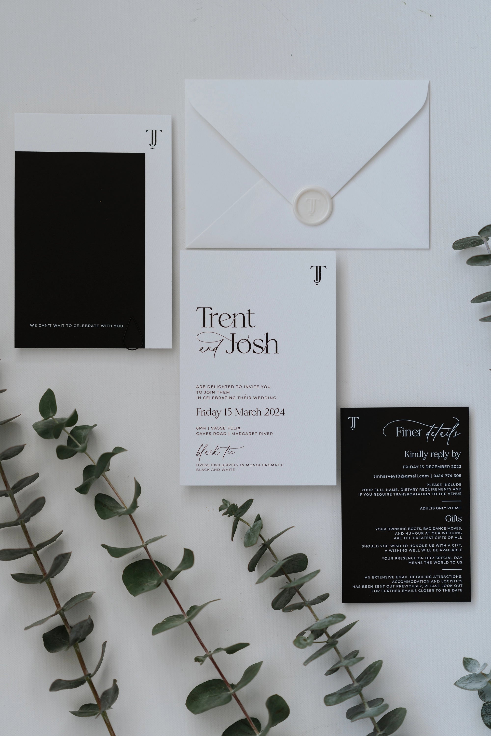 Felicitations Wedding Invitation Stationery Perth Australia Copenhagen