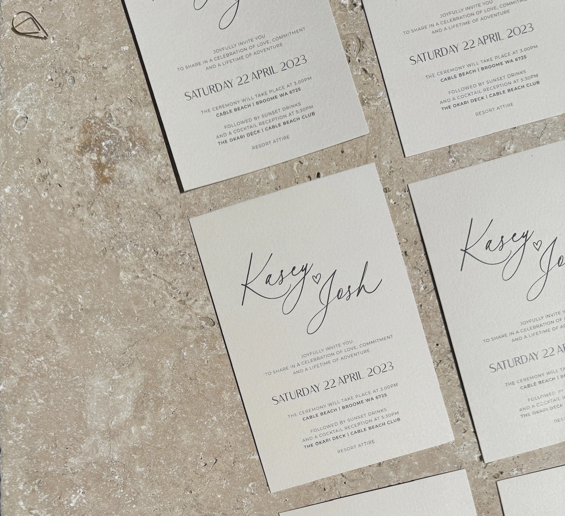 Felicitations Wedding Invitation Stationery Perth Australia Portofino