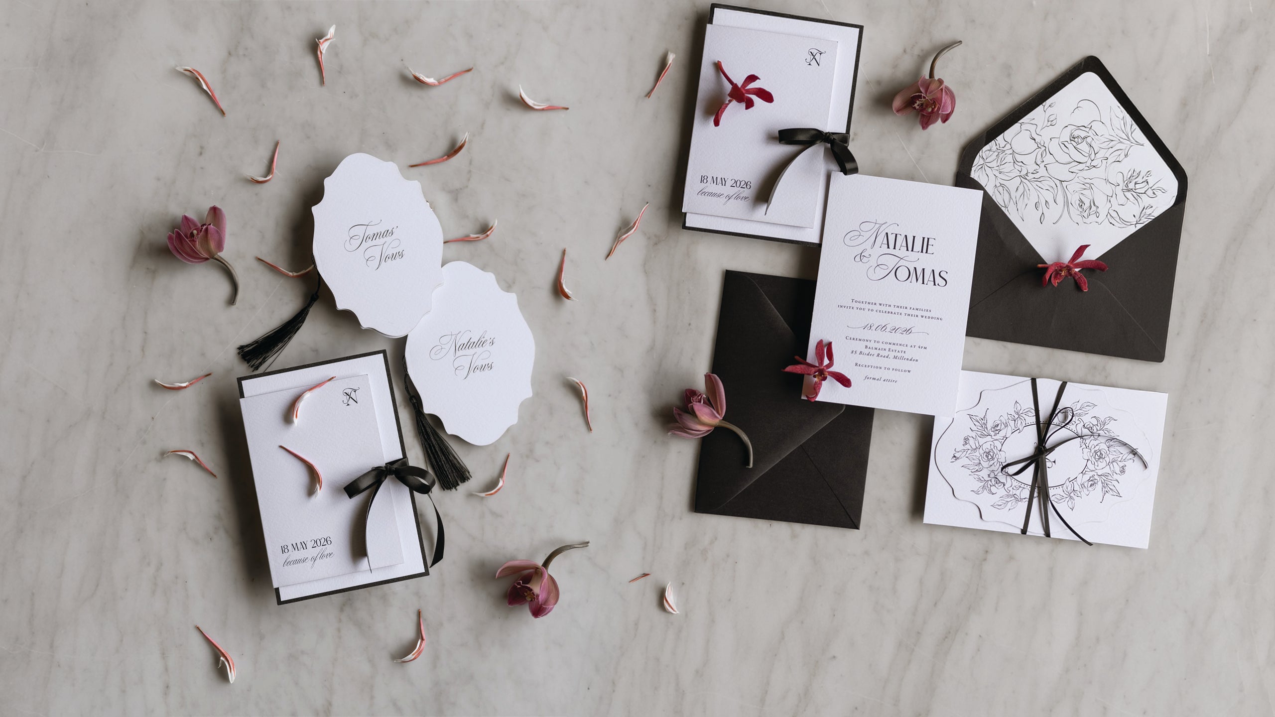 Felicitations Wedding Invitation Stationery Perth Australia Verona