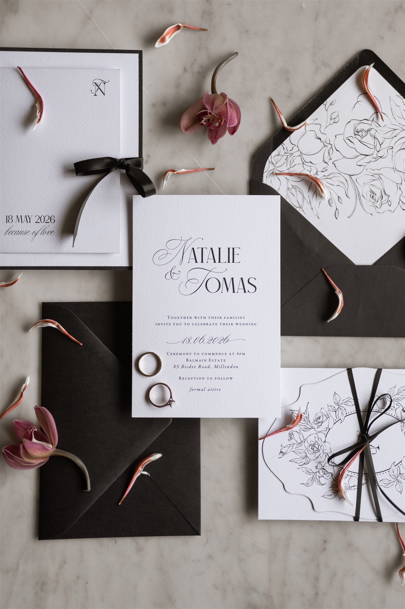 Felicitations Wedding Invitation Stationery Perth Australia Verona 2026