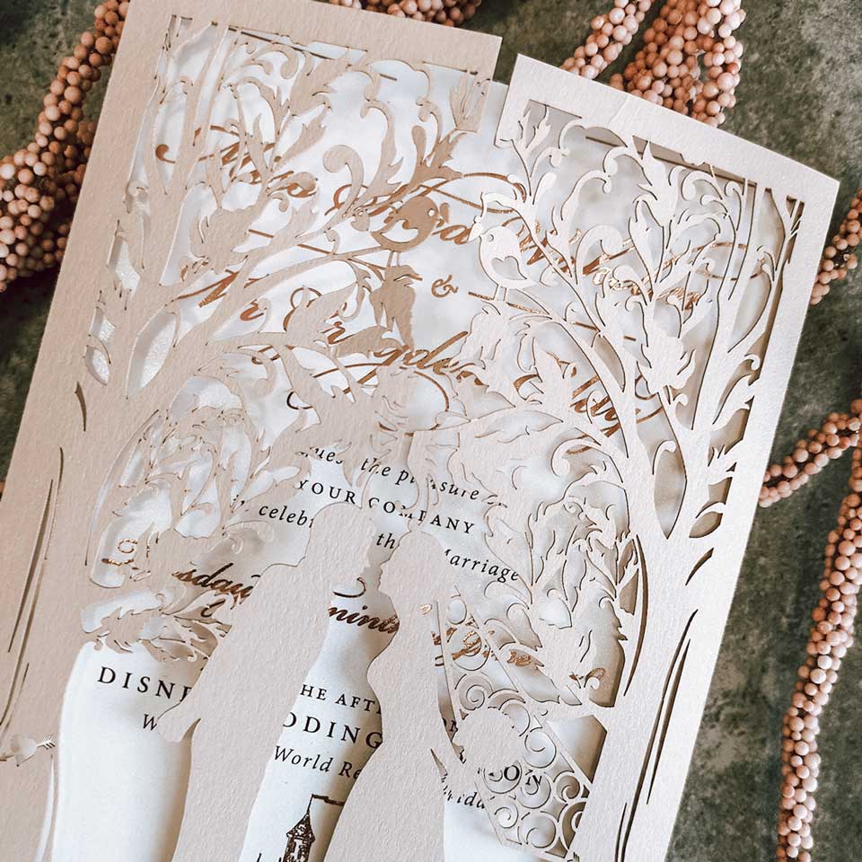 Laser cut Invitations Perth